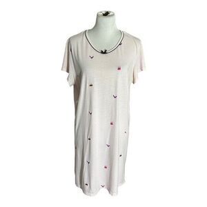 Secret Treasures Sleep Lounger Dress Women's L/XL 12-18 Pale Pink Knee Length